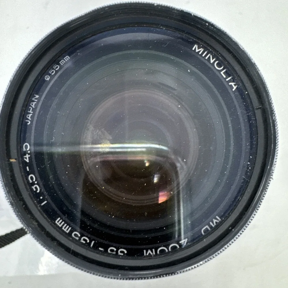 Minolta X700 35mm SLR Film‎ Camera w/ 35-135mm 1:3.5-4.5 Lens And Flash Tested